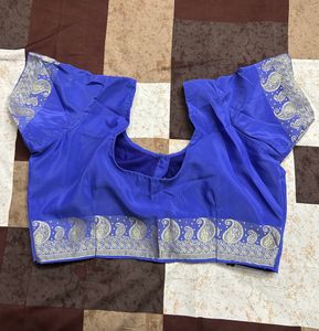 Plain Viloet Fancy Silk Saree