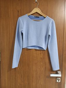 Pastel Blue Crop Top