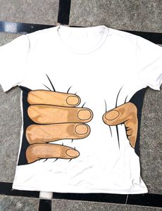 Printed White T-Shirt