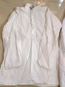 White Kurta Pajama Set,Two Times Used