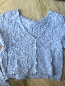 Blue Full Sleeves Top