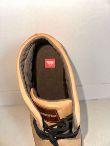 QUIKSILVER BROWN LEATHER SNEAKERS