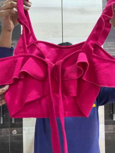 Pink Ruffle Top