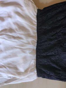 Chic White &amp; Black Dress