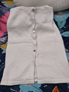 White Aline Skirt Stylish
