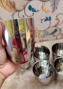 Steel Glasses (Set of 6)
