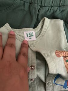 New Born Baby Suit Green Colour
