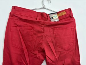 Red Casual Pants