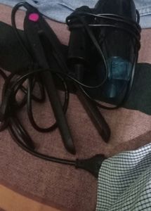 Hair Straightener And Hairdryer