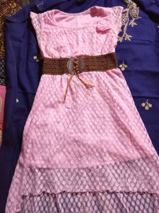 Beautiful Pink Colour Drees