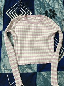 Striped Long Sleeve Top