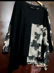 Black Top White Net Design For 58 Bust