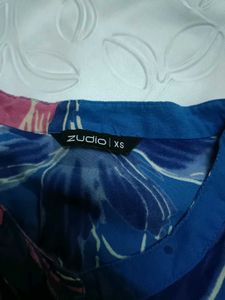Zudio Floral Print Long Sleeve Kurti
