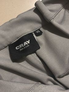 Grey Six Pockets Cargo Pants Xs