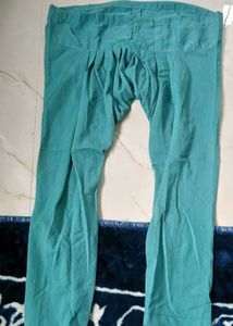 Teal Drop Crotch Fit Pant plazo