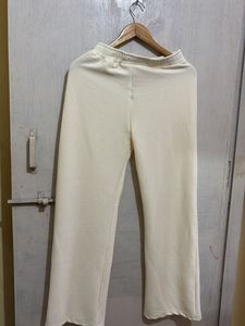 Cream Wide Leg Lounge Pants