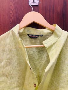 Casual Green Cotton Kurta