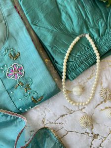 Sea Green  Luxury Chinnon Suit