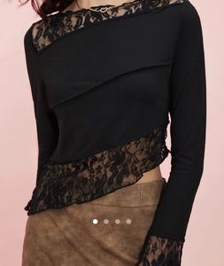 Sheer Black Lace Top