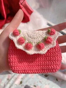 Crochet Strawberry Mini Bag