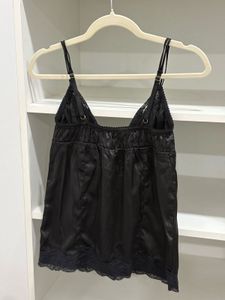 Lace Satin Slip Top