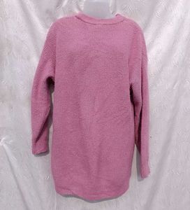 H&amp;m Pink Knit Pullover Sweater
