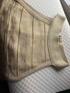 Golden bodycon dress