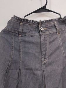 Wide Leg Denim Pants