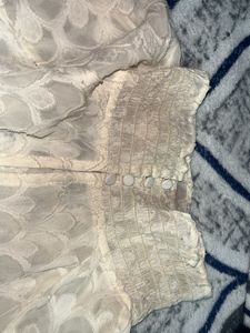 Elegant White Patterned Top