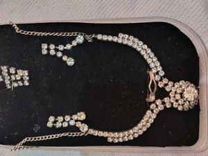 Vintage Rhinestone Jewelry Set