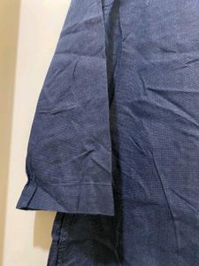 Blue V-Neck Tunic Top
