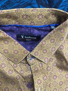 Mens Yellow Party Wear Shirt