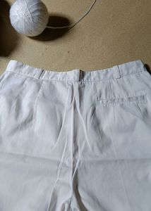 Formal White Cotton Pant