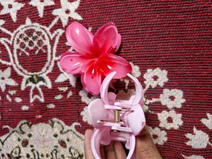 Bow And Flower Clip Combo