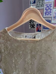 Golden Net  Korean Dress
