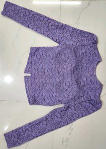 Lavender Lace Top