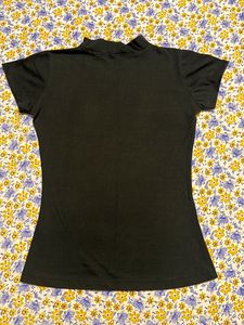 Black Neck T-Shirt ,Size - Small