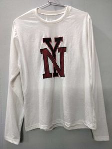 WHITE TSHIRT WITH N Y DESIGN SIZE S TO M