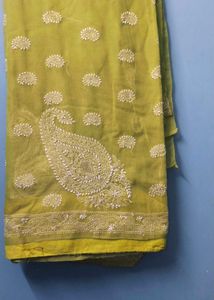 Vintage Hand-Embroidered Saree