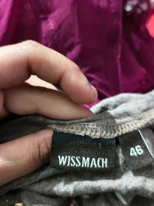 Brown Printed Long Sleeve Top