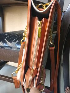 Faux Leather Sling/Hand Bag