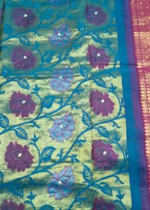 Floral Design Heavy silk Saree