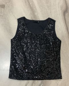 Black Sequin Top