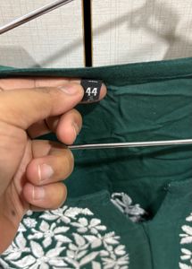 Green Embroidered Kurti