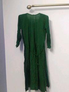 Green Embroidered Dress