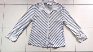 Striped Button-Down Shirt