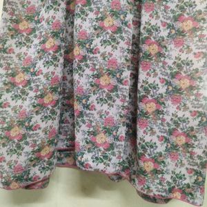 Vintage Floral Print Dress