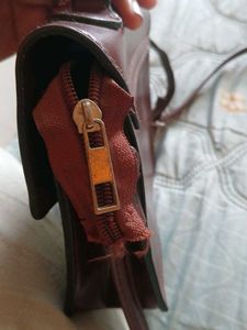 Brown PU Leather Crossbody Bag