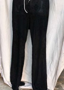 71511. Black Patterned Lounge Pants