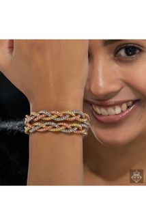 Brand new Tricolor Braided Necklace
